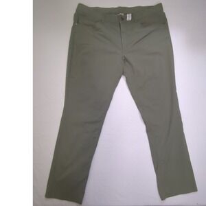 L.L.Bean Nylon Spandex Hiking Pants Mens 40x32 Olive Green Stretch Outdoor